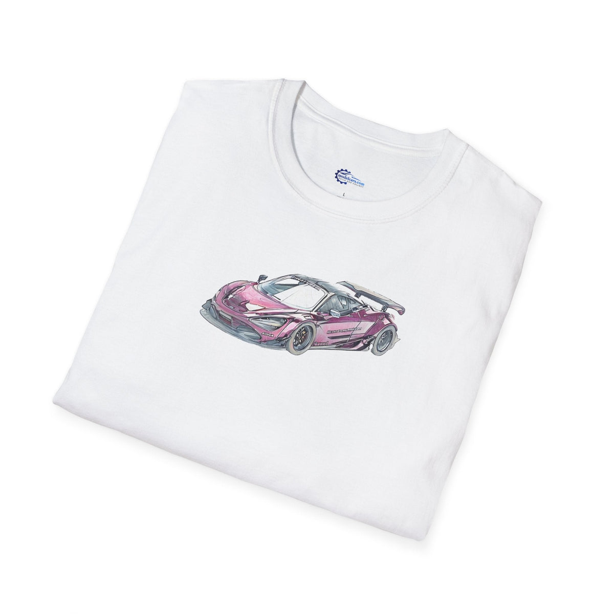 McLaren 720S LB-Works Purple Metallic Sketch Art T-Shirt, Unisex Tee, Car-Modelcars.com-ModelCars.com