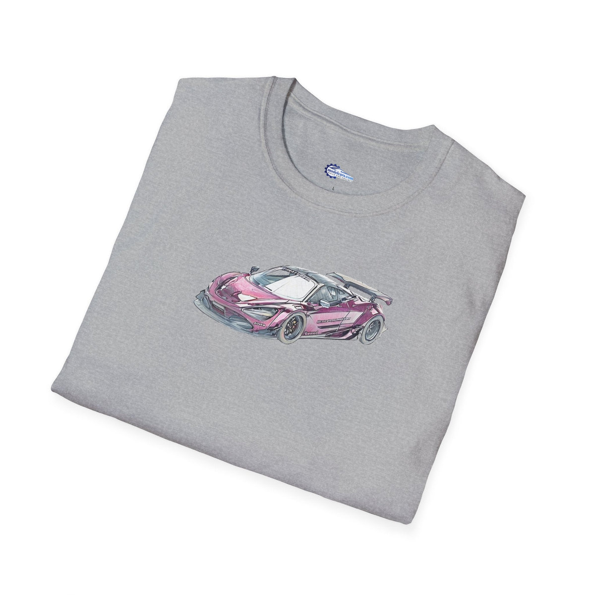 McLaren 720S LB-Works Purple Metallic Sketch Art T-Shirt, Unisex Tee, Car-Modelcars.com-ModelCars.com