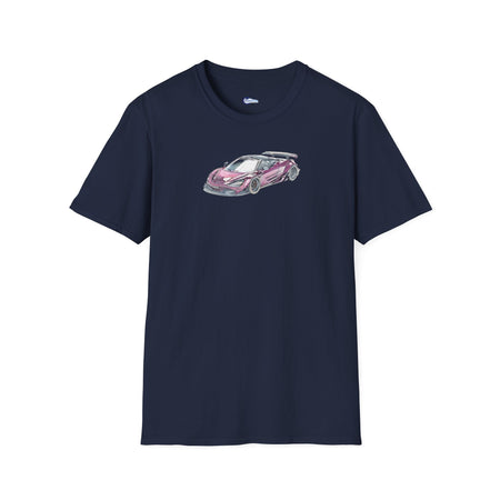 McLaren 720S LB-Works Purple Metallic Sketch Art T-Shirt, Unisex Tee, Car-Modelcars.com-ModelCars.com