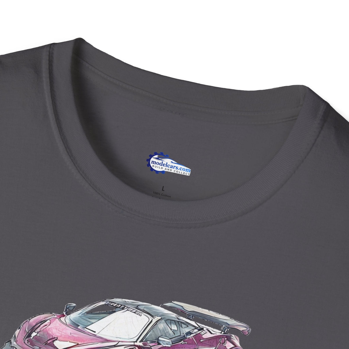 McLaren 720S LB-Works Purple Metallic Sketch Art T-Shirt, Unisex Tee, Car-Modelcars.com-ModelCars.com