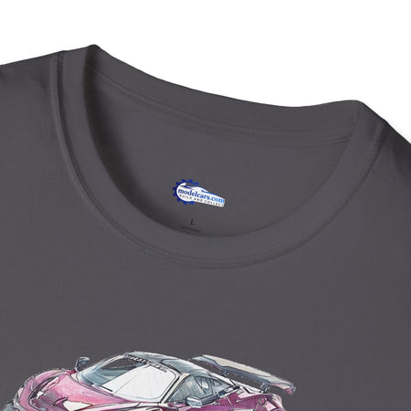 McLaren 720S LB-Works Purple Metallic Sketch Art T-Shirt, Unisex Tee, Car-Modelcars.com-ModelCars.com
