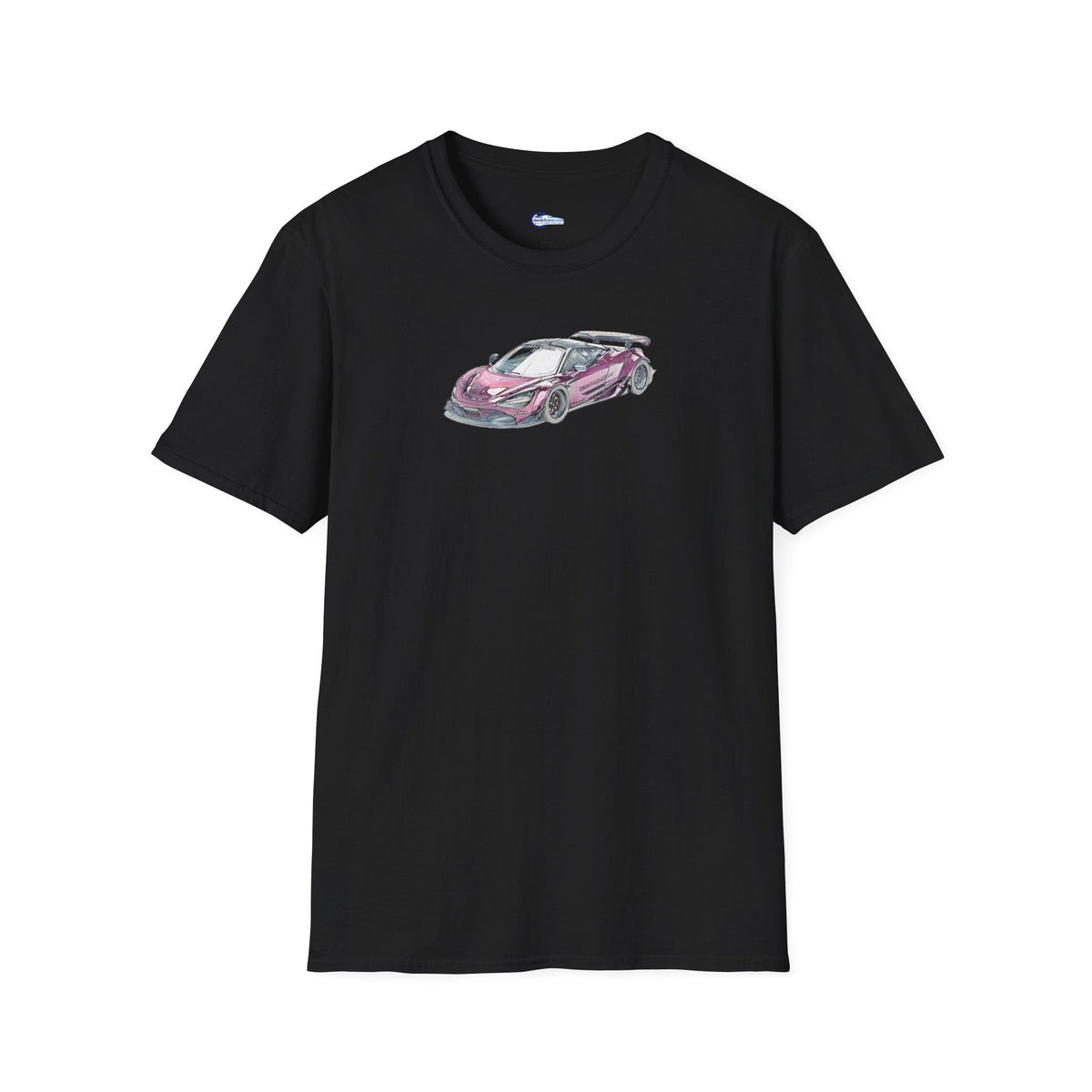 McLaren 720S LB-Works Purple Metallic Sketch Art T-Shirt, Unisex Tee, Car-Modelcars.com-ModelCars.com
