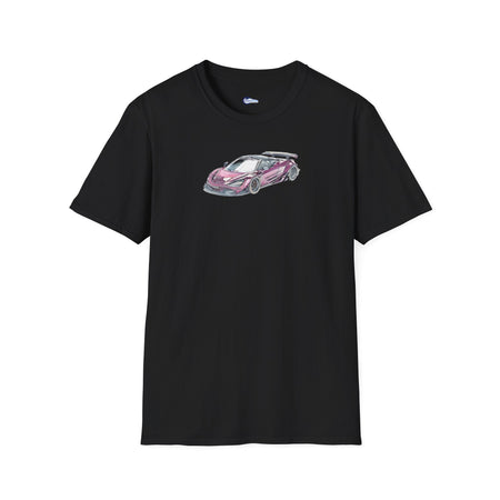 McLaren 720S LB-Works Purple Metallic Sketch Art T-Shirt, Unisex Tee, Car-Modelcars.com-ModelCars.com