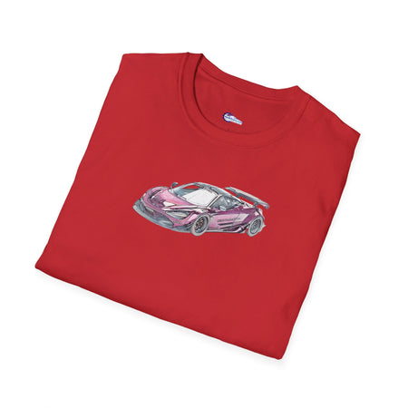 McLaren 720S LB-Works Purple Metallic Sketch Art T-Shirt, Unisex Tee, Car-Modelcars.com-ModelCars.com
