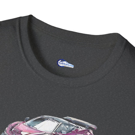 McLaren 720S LB-Works Purple Metallic Sketch Art T-Shirt, Unisex Tee, Car-Modelcars.com-ModelCars.com