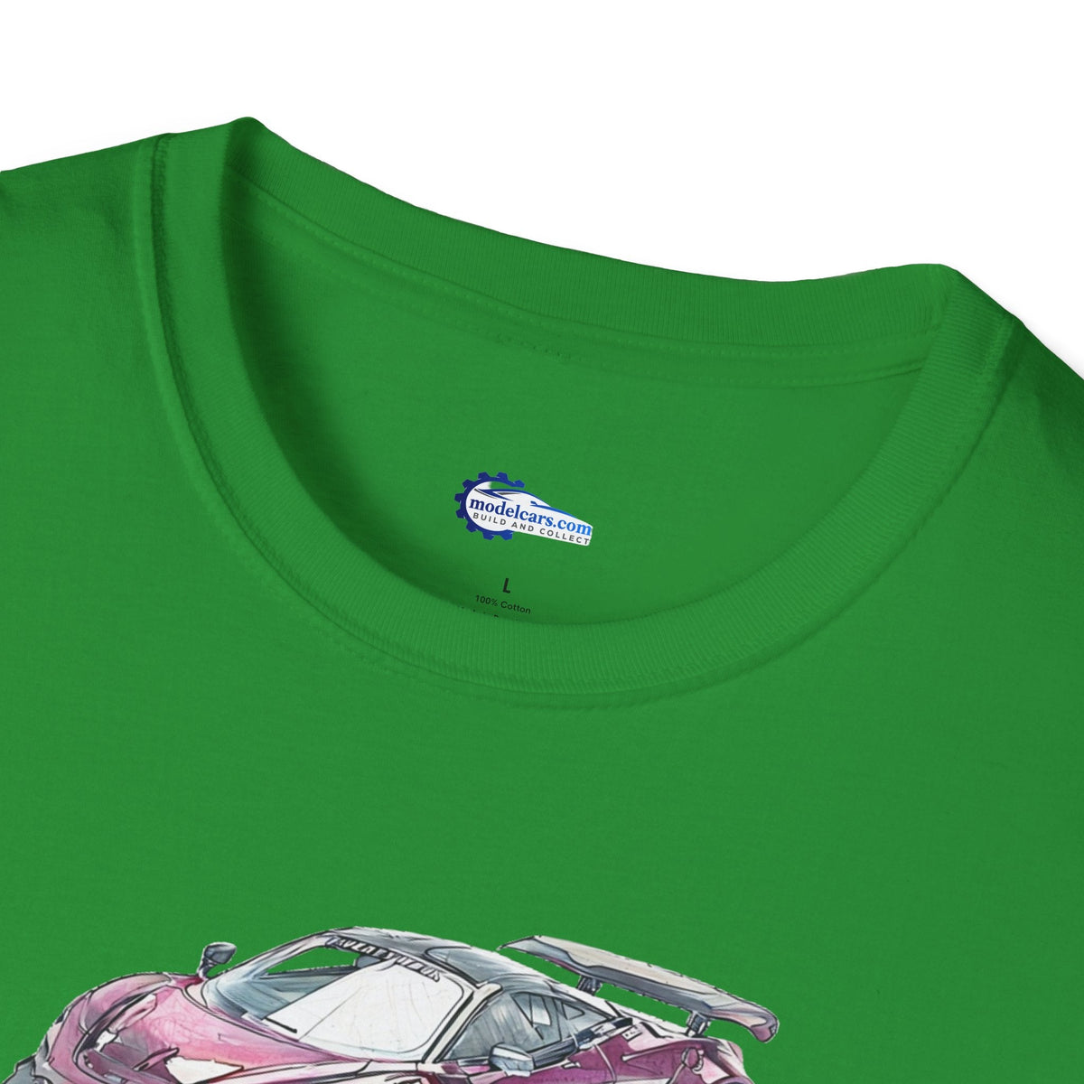 McLaren 720S LB-Works Purple Metallic Sketch Art T-Shirt, Unisex Tee, Car-Modelcars.com-ModelCars.com