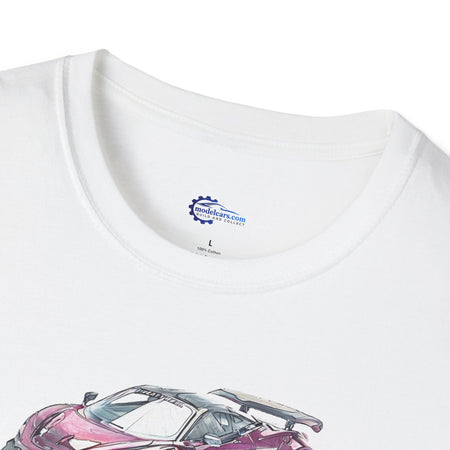 McLaren 720S LB-Works Purple Metallic Sketch Art T-Shirt, Unisex Tee, Car-Modelcars.com-ModelCars.com