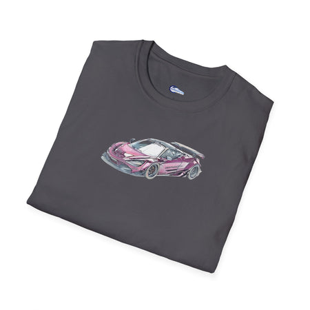 McLaren 720S LB-Works Purple Metallic Sketch Art T-Shirt, Unisex Tee, Car-Modelcars.com-ModelCars.com