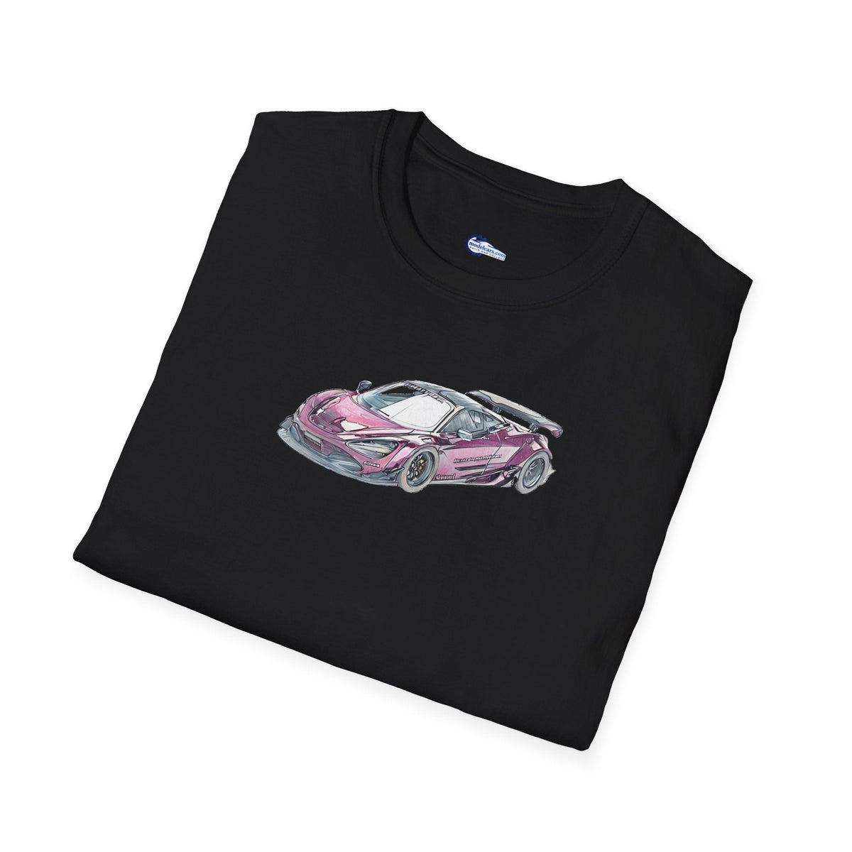 McLaren 720S LB-Works Purple Metallic Sketch Art T-Shirt, Unisex Tee, Car-Modelcars.com-ModelCars.com