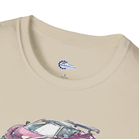 McLaren 720S LB-Works Purple Metallic Sketch Art T-Shirt, Unisex Tee, Car-Modelcars.com-ModelCars.com