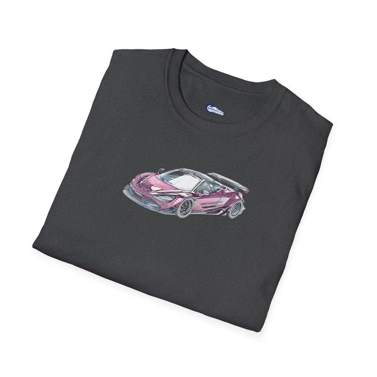 McLaren 720S LB-Works Purple Metallic Sketch Art T-Shirt, Unisex Tee, Car-Modelcars.com-ModelCars.com