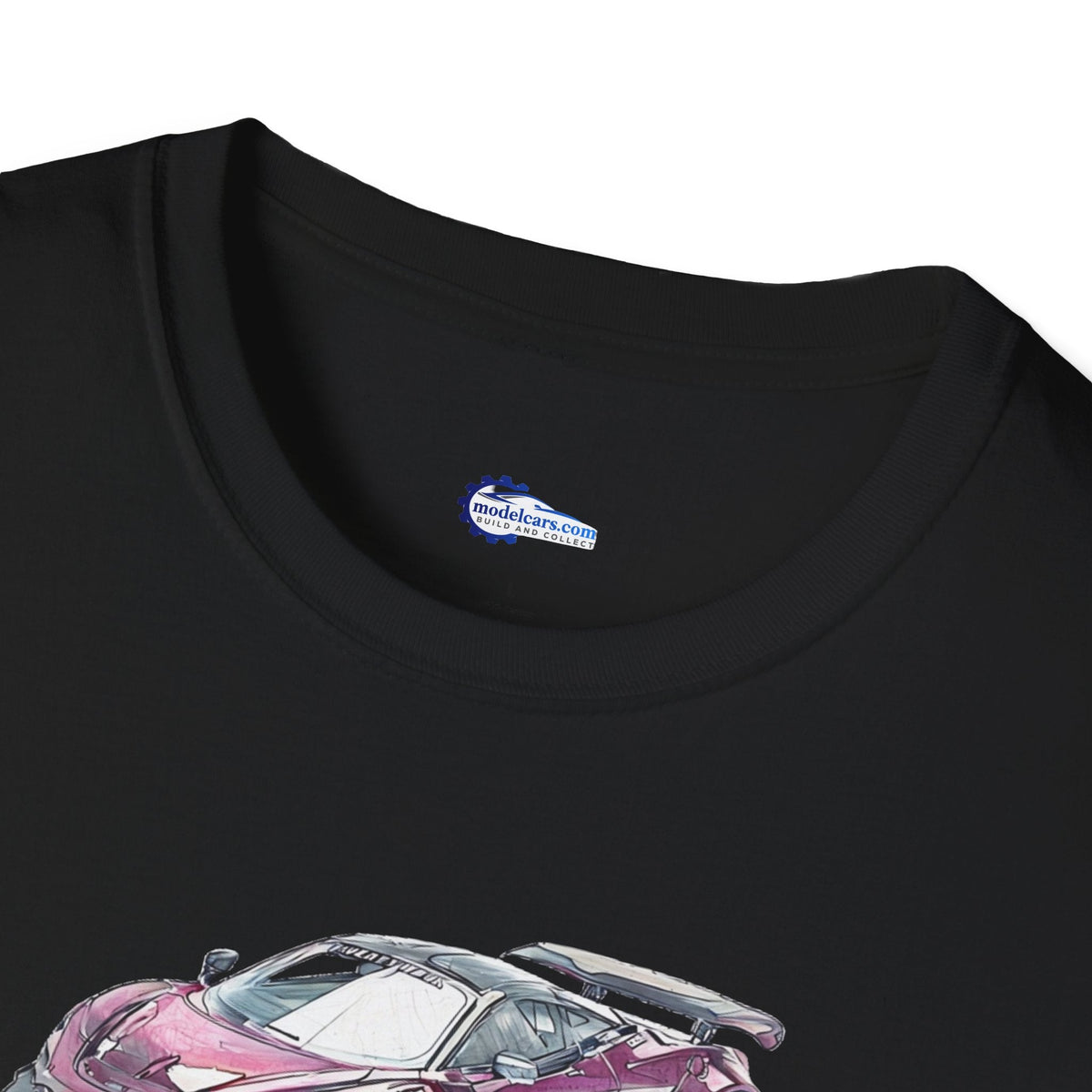 McLaren 720S LB-Works Purple Metallic Sketch Art T-Shirt, Unisex Tee, Car-Modelcars.com-ModelCars.com
