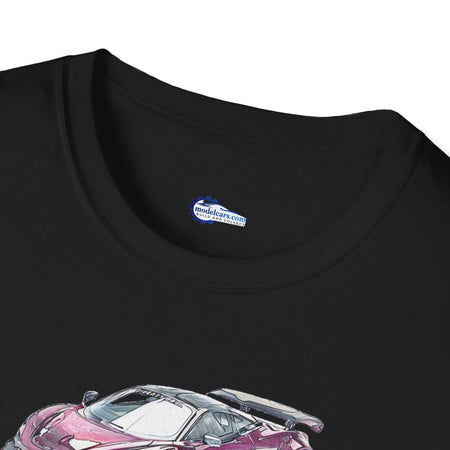 McLaren 720S LB-Works Purple Metallic Sketch Art T-Shirt, Unisex Tee, Car-Modelcars.com-ModelCars.com