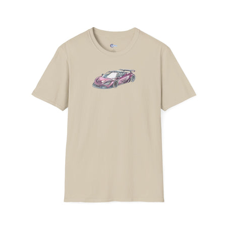 McLaren 720S LB-Works Purple Metallic Sketch Art T-Shirt, Unisex Tee, Car-Modelcars.com-ModelCars.com