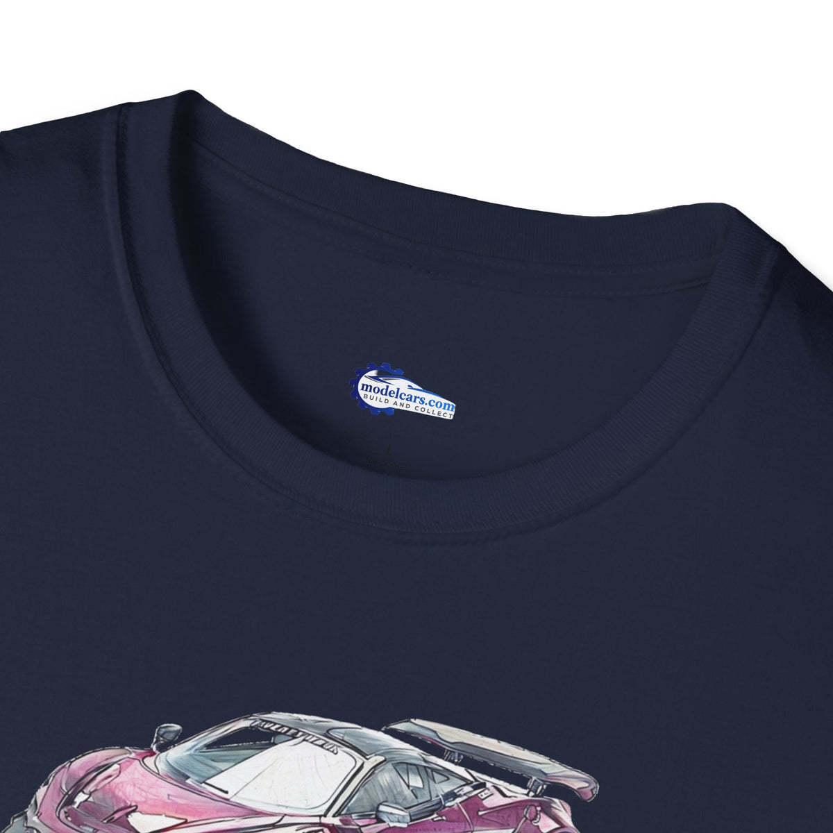 McLaren 720S LB-Works Purple Metallic Sketch Art T-Shirt, Unisex Tee, Car-Modelcars.com-ModelCars.com