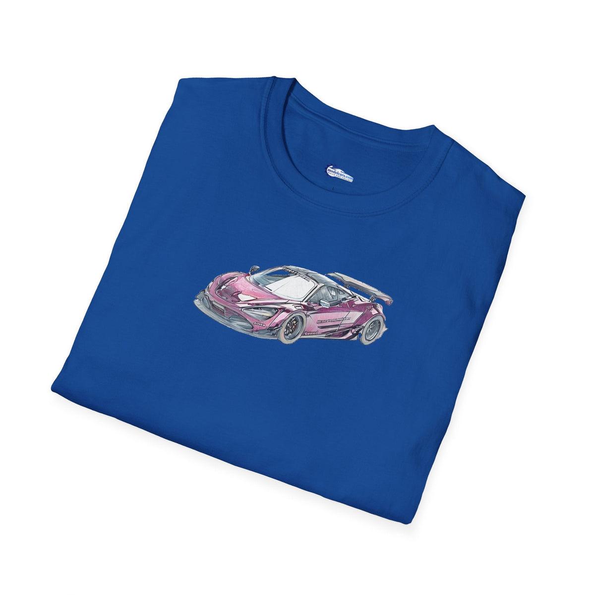McLaren 720S LB-Works Purple Metallic Sketch Art T-Shirt, Unisex Tee, Car-Modelcars.com-ModelCars.com