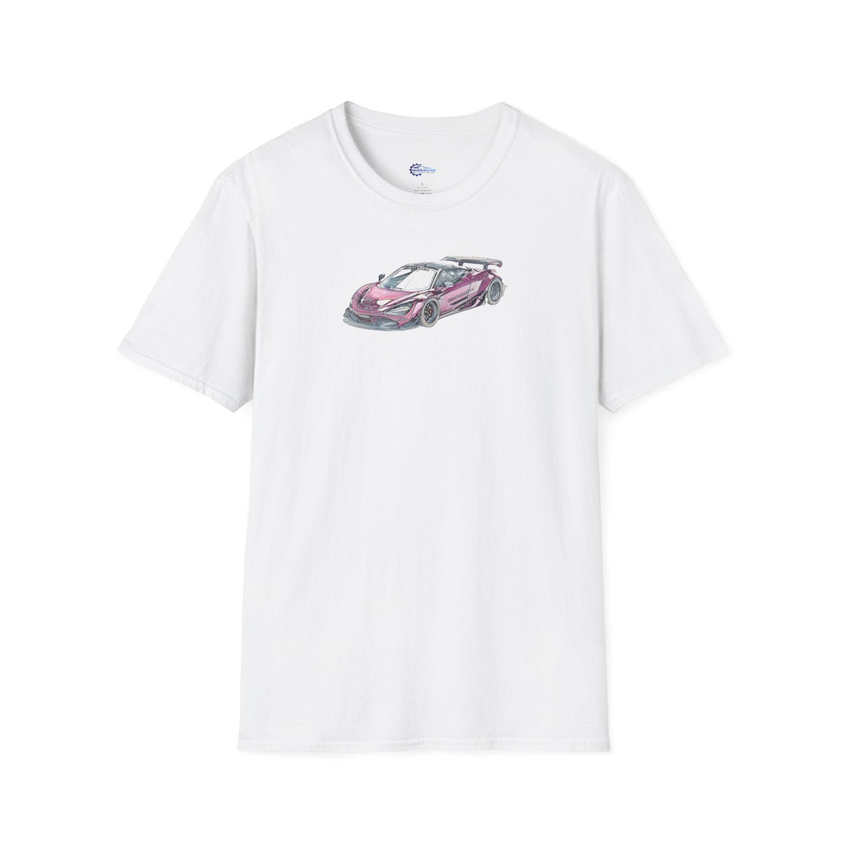 McLaren 720S LB-Works Purple Metallic Sketch Art T-Shirt, Unisex Tee, Car-Modelcars.com-ModelCars.com