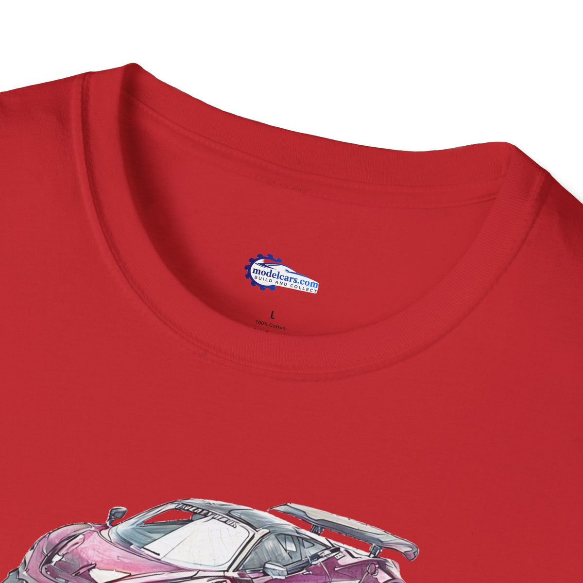 McLaren 720S LB-Works Purple Metallic Sketch Art T-Shirt, Unisex Tee, Car-Modelcars.com-ModelCars.com