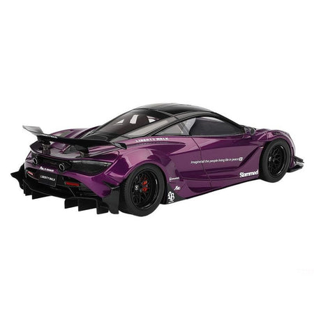 McLaren 720S "LB-Works" Purple Metallic with Black Top 1/18 Model Car by Top Speed-Top Speed-ModelCars.com