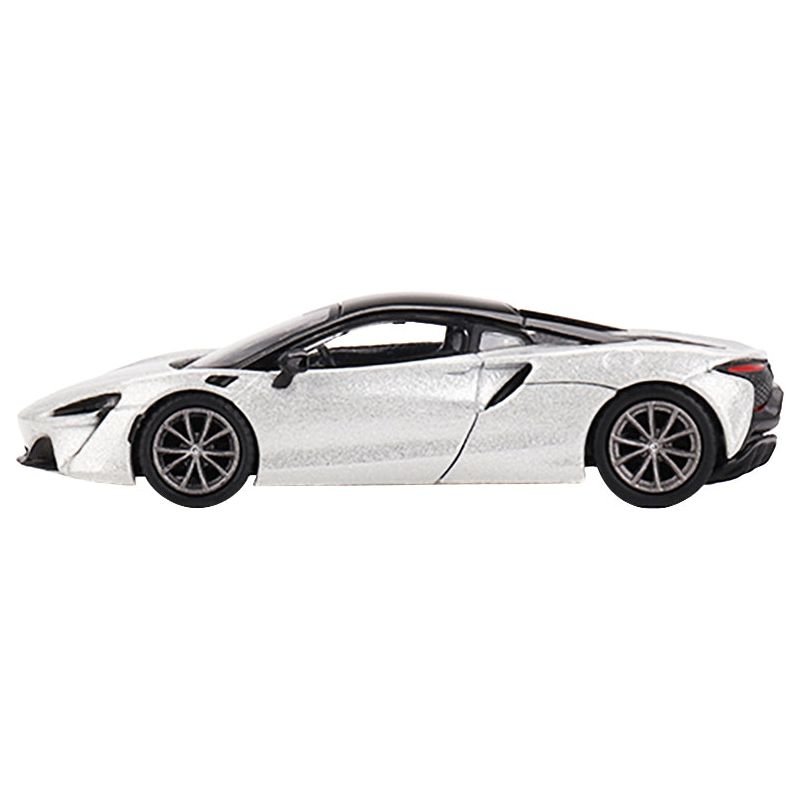 McLaren Artura Ice Silver Metallic with Black Top Limited Edition to 2040 pieces Worldwide 1/64 Diecast Model Car by True Scale Miniatures - True Scale Miniatures - ModelCars.com