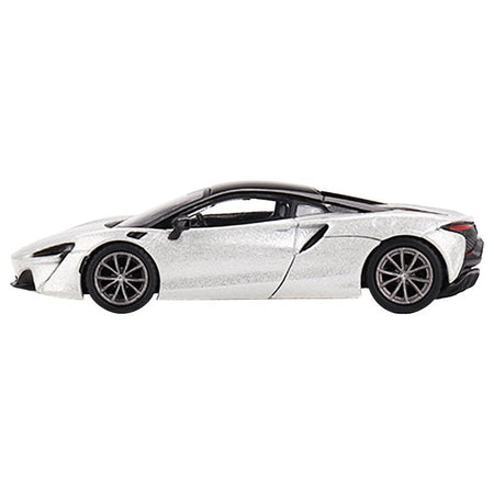 McLaren Artura Ice Silver Metallic with Black Top Limited Edition to 2040 pieces Worldwide 1/64 Diecast Model Car by True Scale Miniatures - True Scale Miniatures - ModelCars.com