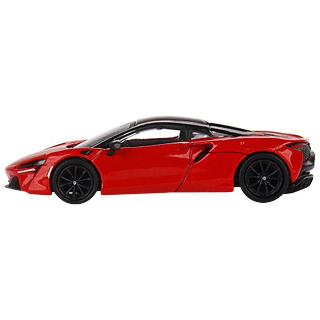 McLaren Artura Vermillion Red with Black Top Limited Edition to 2400 pieces Worldwide 1/64 Diecast Model Car by True Scale Miniatures - True Scale Miniatures - ModelCars.com