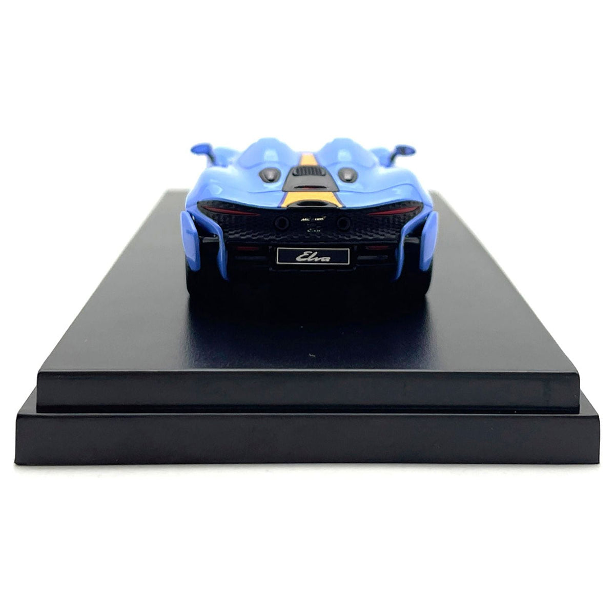 McLaren Elva Convertible Light Blue with Orange Accents "Gulf Oil" 1/64 Diecast Model Car by LCD Models - LCD Models - ModelCars.com