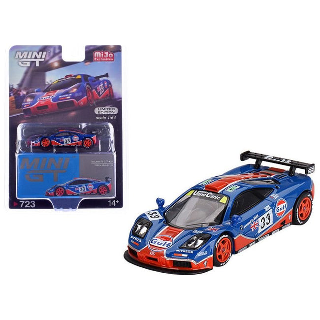 McLaren F1 GTR 33 John Nielsen - Thomas Bscher - Peter Kox "West Competition" "24 Hours of Le Mans" (1996) Limited Edition 1/64 Diecast Model Car by Mini GT - Mini GT - ModelCars.com
