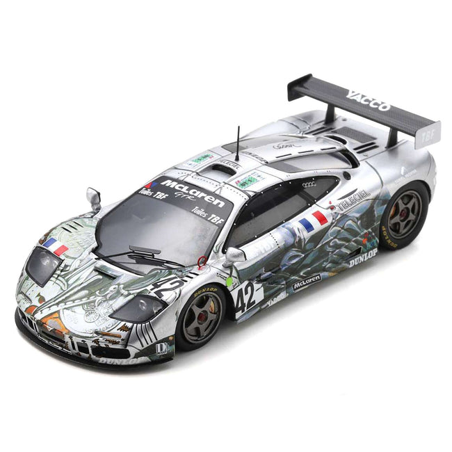 McLaren F1 GTR 42 Jean - Luc Maury - Laribiere - Marc Sourd - Herve Poulain "BBA Competition" "24 Hours of Le Mans" (1995) with Acrylic Display Case 1/18 Model Car by Spark - Spark - ModelCars.com