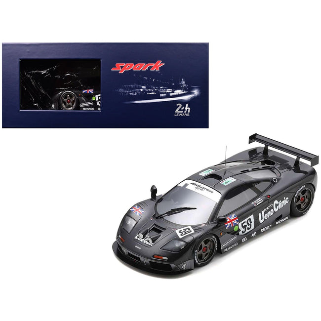 McLaren F1 GTR 59 Yannick Dalmas - Masanori Sekiya - JJ Lehto "Kokusai Kaihatsu Racing" Winner "24 Hours of Le Mans" (1995) with Acrylic Display Case 1/18 Model Car by Spark - Spark - ModelCars.com