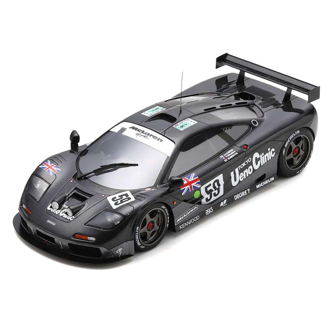 McLaren F1 GTR 59 Yannick Dalmas - Masanori Sekiya - JJ Lehto "Kokusai Kaihatsu Racing" Winner "24 Hours of Le Mans" (1995) with Acrylic Display Case 1/18 Model Car by Spark - Spark - ModelCars.com