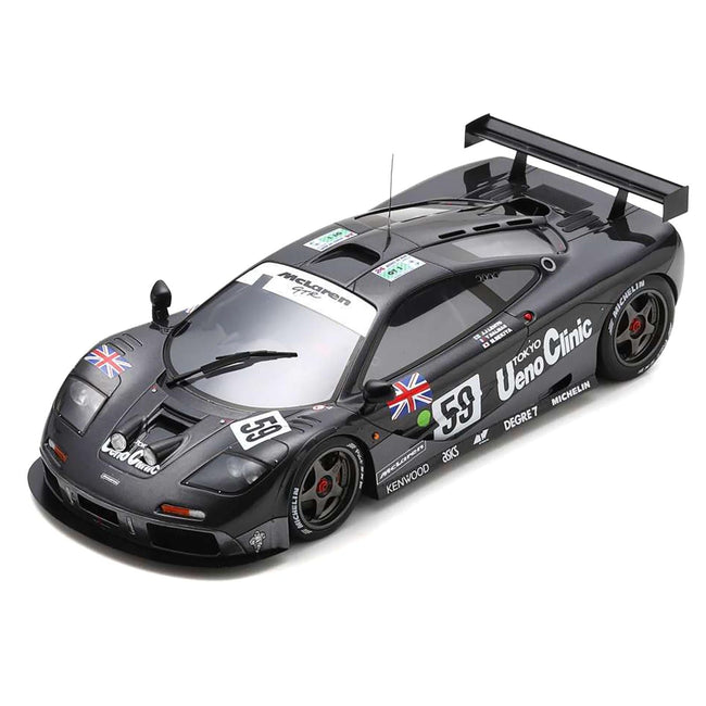 McLaren F1 GTR #59 Yannick Dalmas - Masanori Sekiya - JJ Lehto "Kokusai Kaihatsu Racing" Winner "24 Hours of Le Mans" (1995) with Acrylic Display Case 1/18 Model Car by Spark-Spark-ModelCars.com