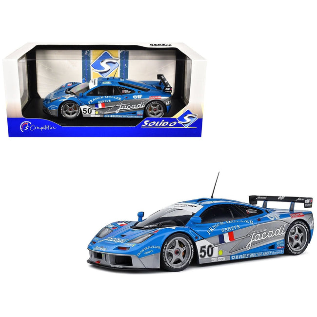 McLaren F1 GTR Short Tail #50 Fabien Giroix - Jean-Denis Deletraz - Olivier Grouillard "Giroix Racing Team" "24 Hours of Le Mans" (1995) "Competition" Series 1/18 Diecast Model Car by Solido-Solido-ModelCars.com