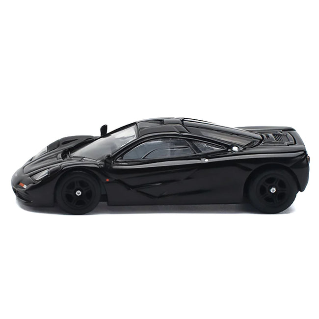 McLaren F1 Jet Black 1/64 Diecast Model Car by Pop Race-Pop Race-ModelCars.com