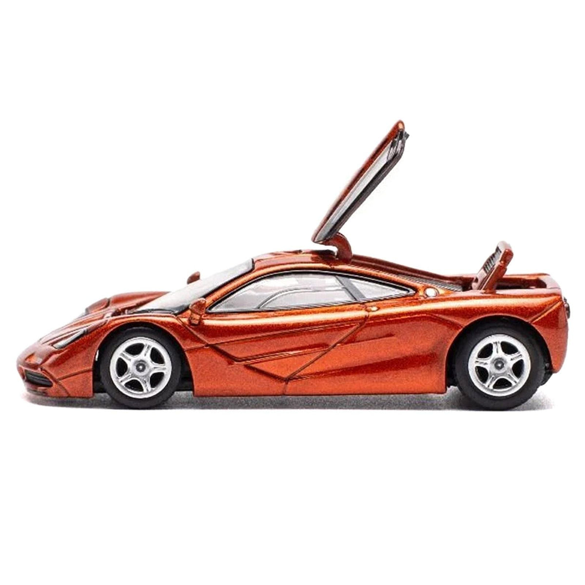McLaren F1 Orange Metallic 1/64 Diecast Model Car by Pop Race-Pop Race-ModelCars.com