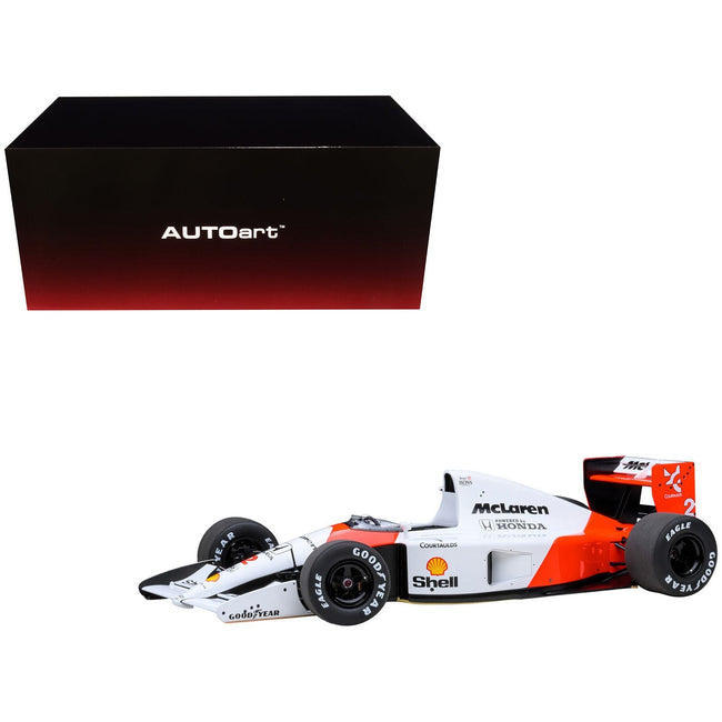 McLaren Honda MP4/6 2 Gerhard Berger Winner Formula One F1 Japanese GP (1991) (with McLaren Logo) 1/18 Model Car by Autoart - Autoart - ModelCars.com