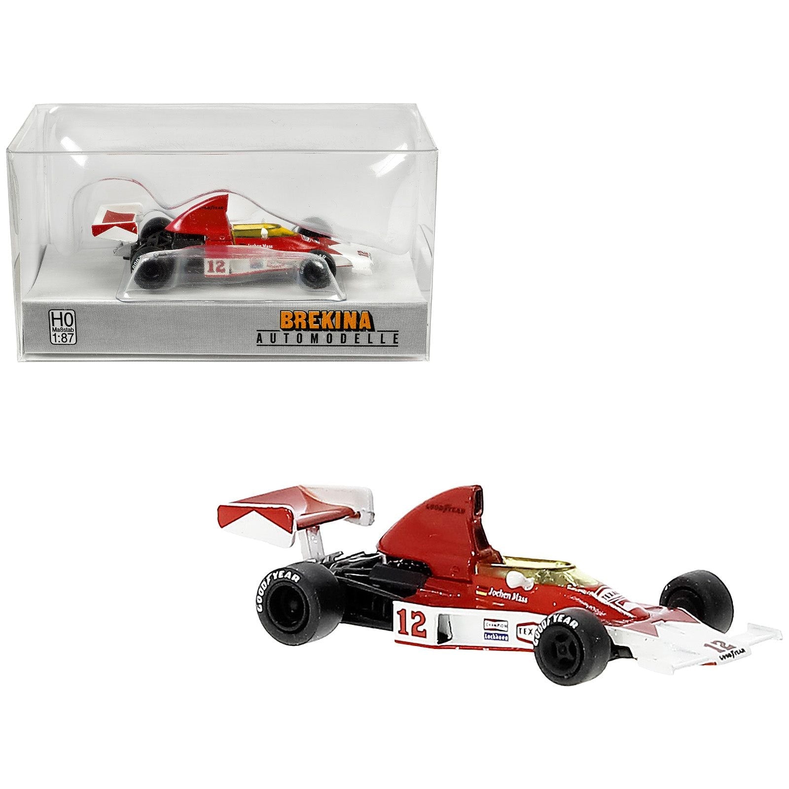 McLaren M23 12 Jochen Mass "Formula One F1 World Championship" (1976) 1/87 (HO) Scale Model Car by Brekina - Brekina - ModelCars.com