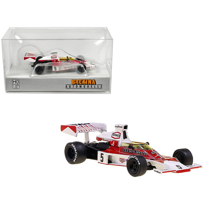 McLaren M23 5 Emerson Fittipaldi "Formula One F1 World Championship" (1974) 1/87 (HO) Scale Model Car by Brekina - Brekina - ModelCars.com