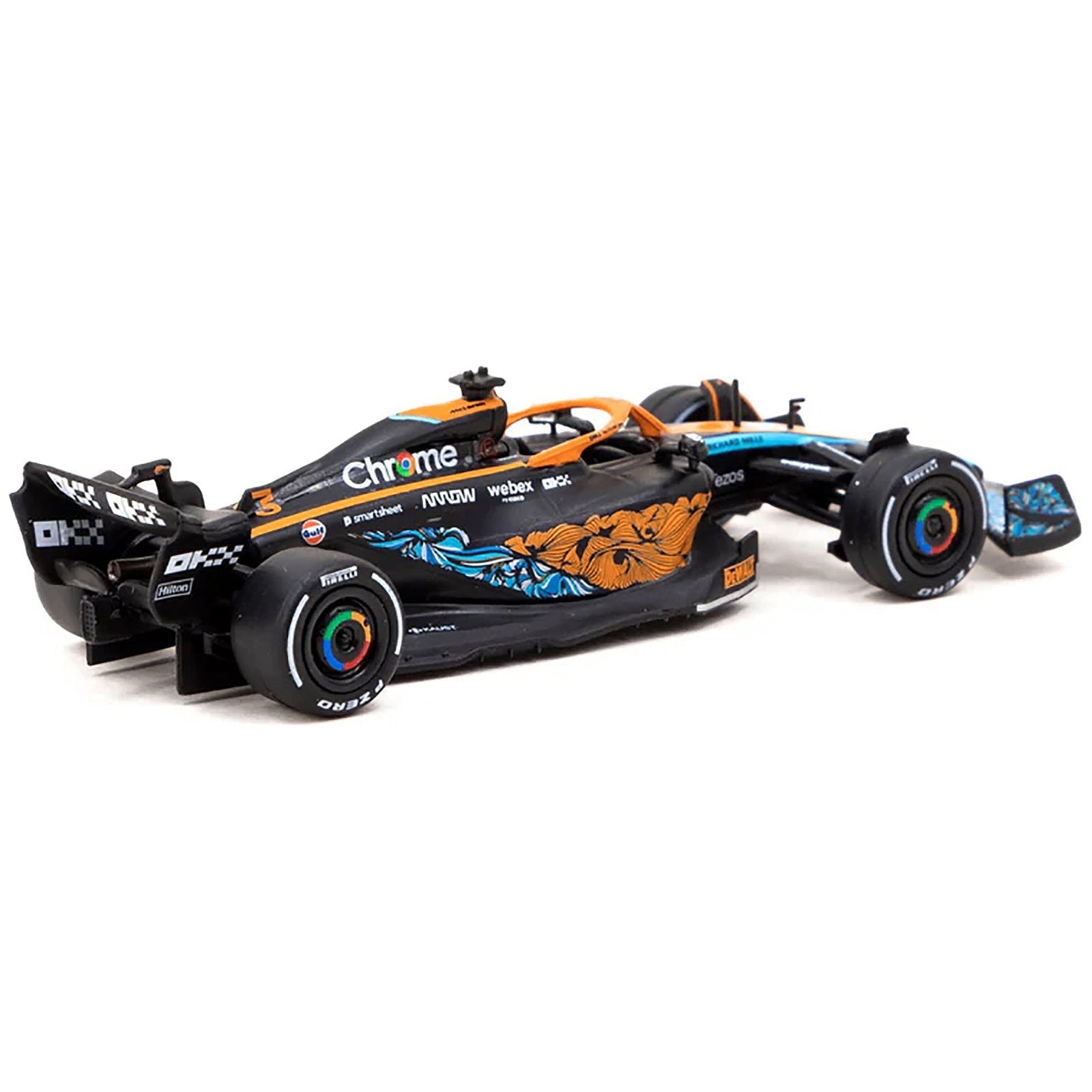 McLaren MCL36 3 Daniel Ricciardo Formula One F1 "Abu Dhabi GP" (2022) "Global64" Series 1/64 Diecast Model by Tarmac Works - Tarmac Works - ModelCars.com