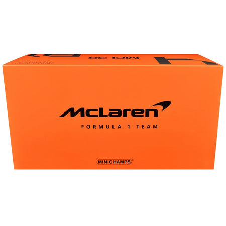 McLaren MCL38 4 Lando Norris "OKX" Winner F1 Formula One "Miami GP" (2024) with Driver Limited Edition to 732 pieces Worldwide 1/18 Model Car by Minichamps - Minichamps - ModelCars.com