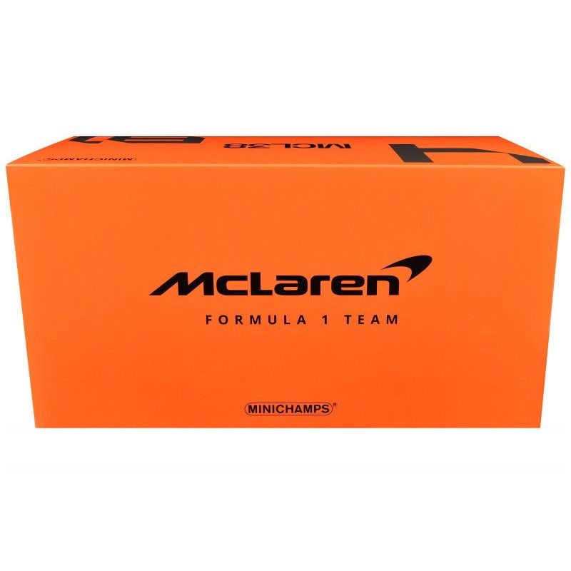 McLaren MCL38 81 Oscar Piastri "OKX" F1 Formula One "Emilia Romagna GP" (2024) with Driver Limited Edition to 162 pieces Worldwide 1/18 Model Car by Minichamps - Minichamps - ModelCars.com