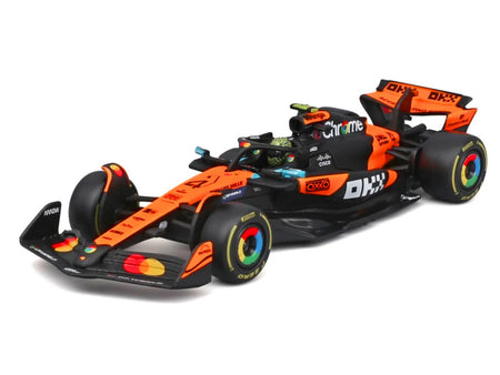McLaren MCL39 4 Lando Norris Winner Formula One F1 "Australian GP" (2025) with Display Case "Race" Series 1/43 Diecast Model Car by Bburago-Bburago-ModelCars.com