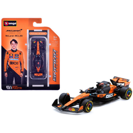 McLaren MCL39 #81 Oscar Piastri Formula One F1 "Australian GP" (2025) "Formula Racing" Series 1/64 Diecast Model Car by Bburago-Bburago-ModelCars.com