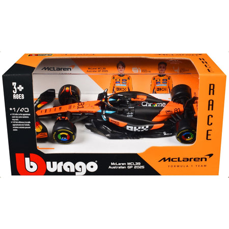 McLaren MCL39 #81 Oscar Piastri "OKX" Formula One F1 "Australian GP" (2025) "Race" Series 1/43 Diecast Model Car by Bburago-Bburago-ModelCars.com