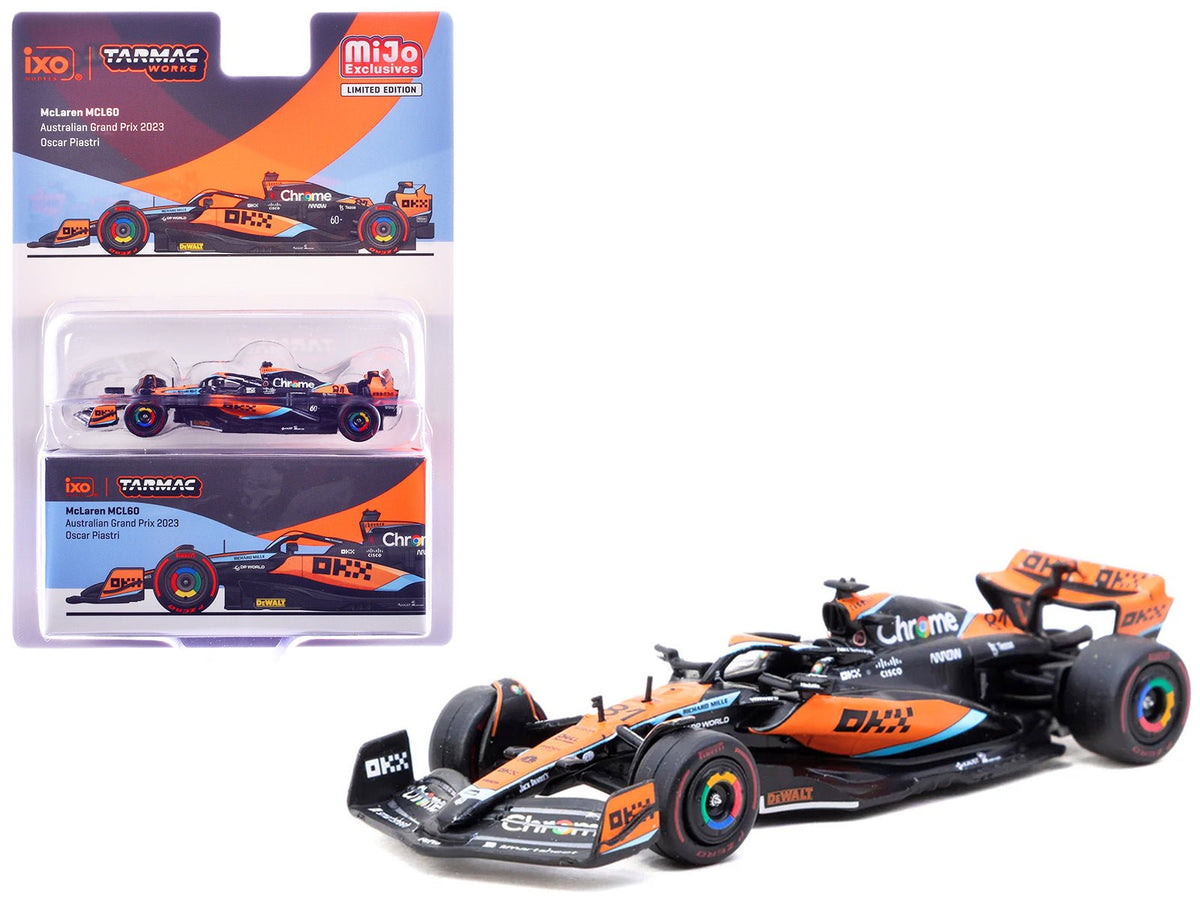 McLaren MCL60 #81 Oscar Piastri Formula One F1 "Australian GP" (2023) "Global64" Series 1/64 Diecast Model Car by Tarmac Works-Tarmac Works-ModelCars.com