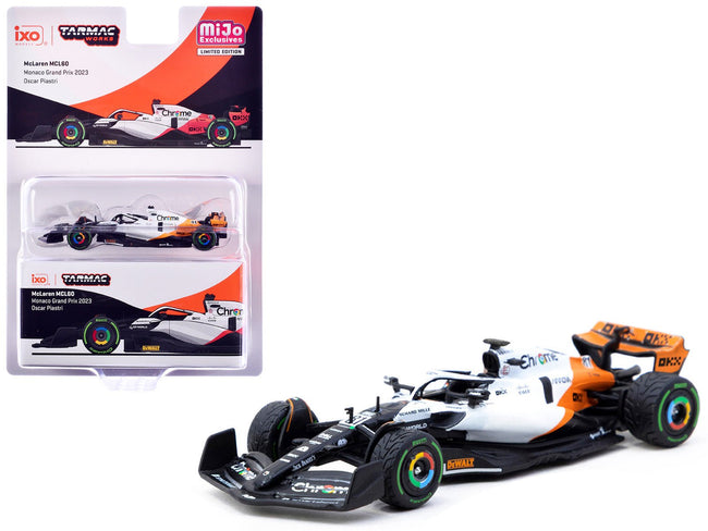 McLaren MCL60 #81 Oscar Piastri Formula One F1 "Monaco GP" (2023) "Global64" Series 1/64 Diecast Model by Tarmac Works-Tarmac Works-ModelCars.com