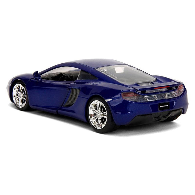 McLaren MP4.12C Blue Metallic "Furious 7" (2015) Movie "Fast & Furious" Series 1/32 Diecast Model Car by Jada-Jada-ModelCars.com