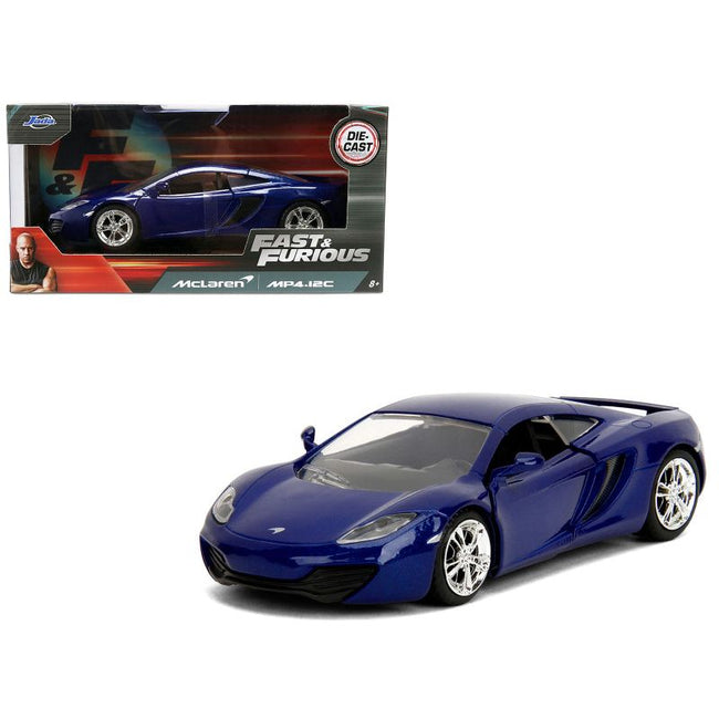 McLaren MP4.12C Blue Metallic "Furious 7" (2015) Movie "Fast & Furious" Series 1/32 Diecast Model Car by Jada-Jada-ModelCars.com