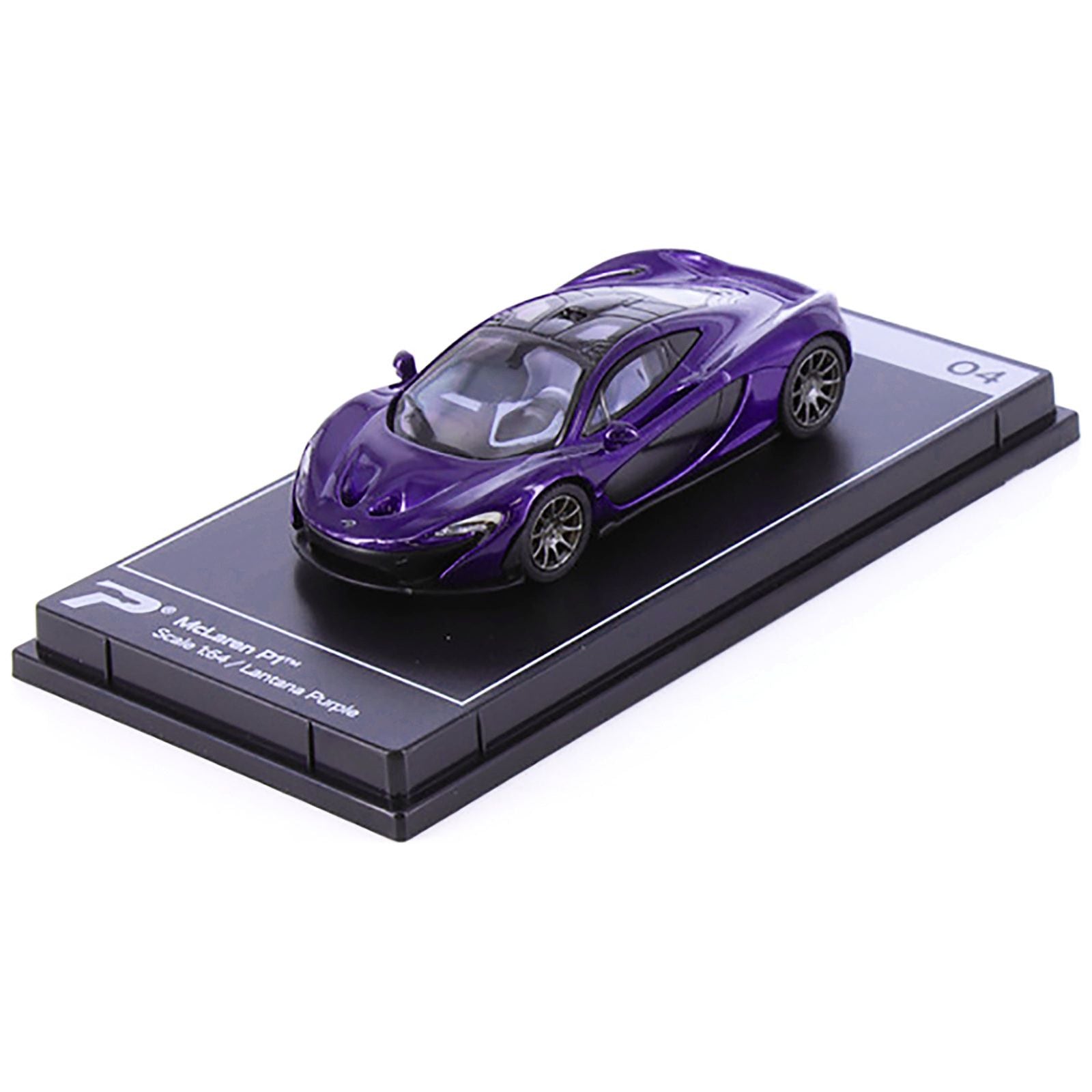 McLaren P1 Lantana Purple Metallic with Black Top "Hypercar League Collection" 1/64 Diecast Model Car by PosterCars - PosterCars - ModelCars.com