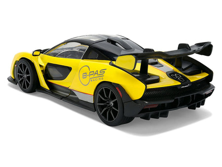 McLaren Senna "8-PAS Racing" Yellow Metallic with Black Top "Hyper-Spec" Series 1/24 Diecast Model Car by Jada-Jada-ModelCars.com